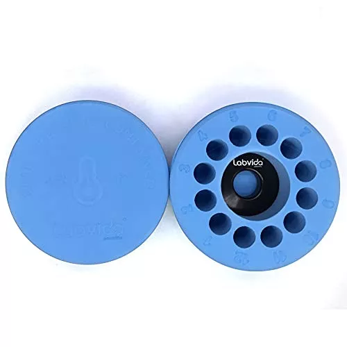 -1℃(-33.8℉) Cell Freezing Container for 2ml Cryogenic Vials, 12 Places, Cross-Linked Polyethylene Foam with a Solid State Core, CFC012-001
